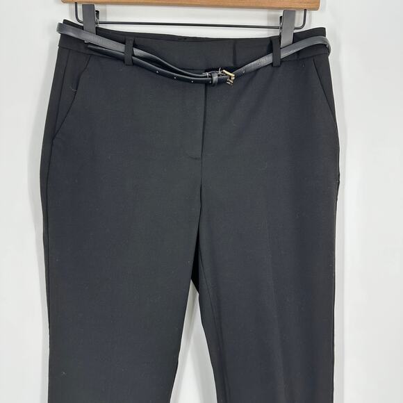 Reiss Joanne Tailored Slim Fit Trousers Career Pants Black Mid Rise Womens US 4 - Picture 3 of 14